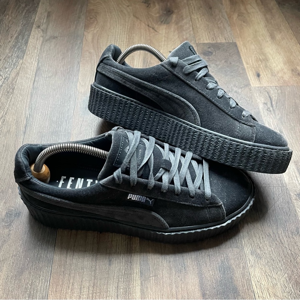 Puma X Fenty Creeper Dark Gray Suede lady Sneakers
